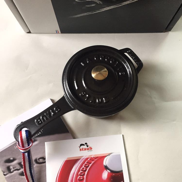 ストウブ 10cm ソースパン 片手鍋 ブラック レア 廃番 ストウブ 10cm