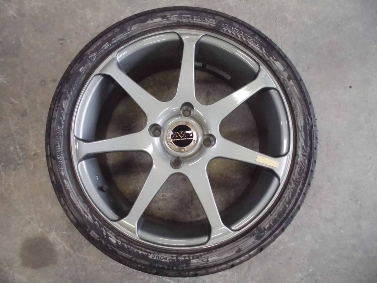 AVS MODEL7 17インチアルミ 7J 1本のみ 4穴 PCD114.3 ＋45 YOKOHAMA 