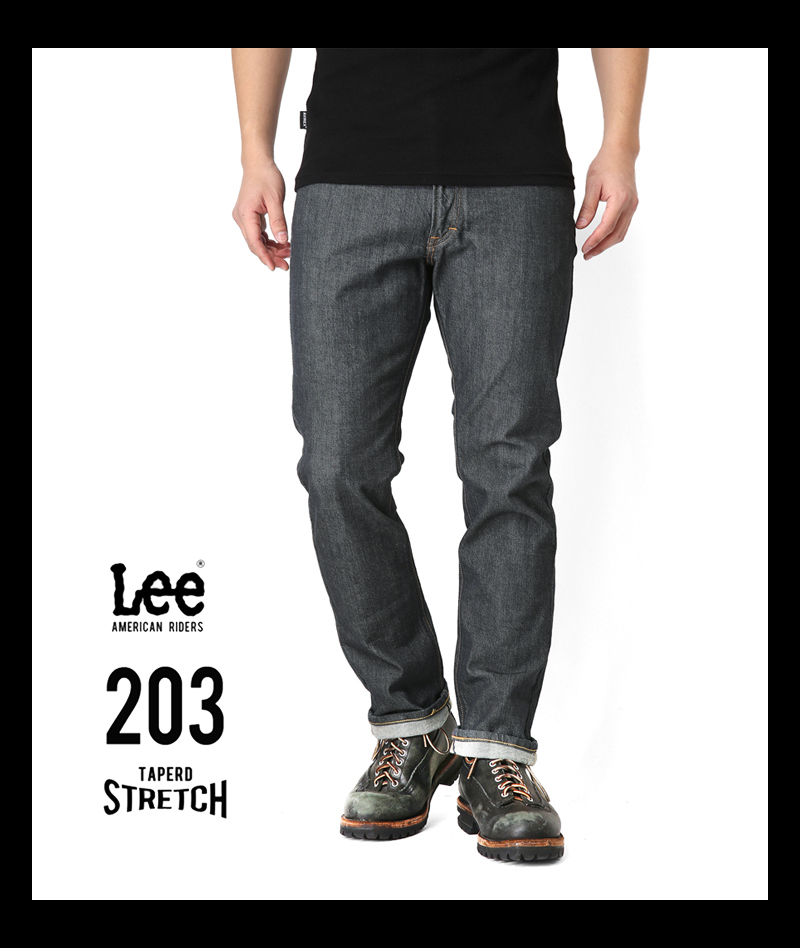 新品/少量入荷□Leeリー□AMERICAN RIDERS 203 テーパードストレッチ 
