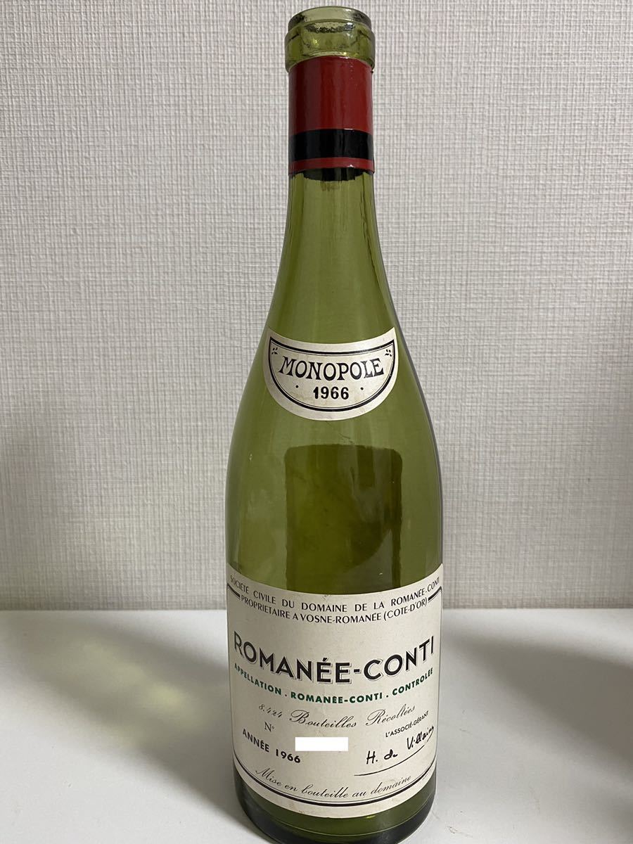 空き瓶】DRC Romanee-Conti ロマネコンティ 1966 空瓶