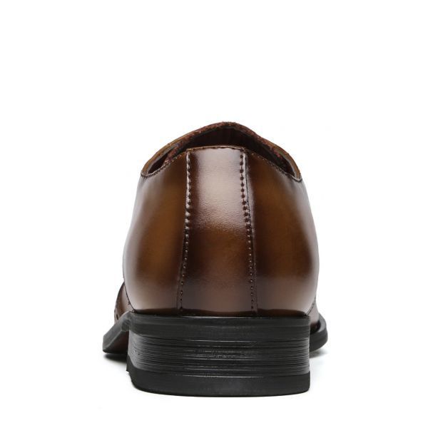 本革 ビジネスシューズ 牛革 防水 防臭 履き心地良い 紳士靴 レザーシューズ ビジネス商談 革靴 冠婚葬祭 3210-6 ブラウン 26.5cm/43 ビジネスシューズ メンズ 本革 履き心地良い 蒸れにくい 外羽根