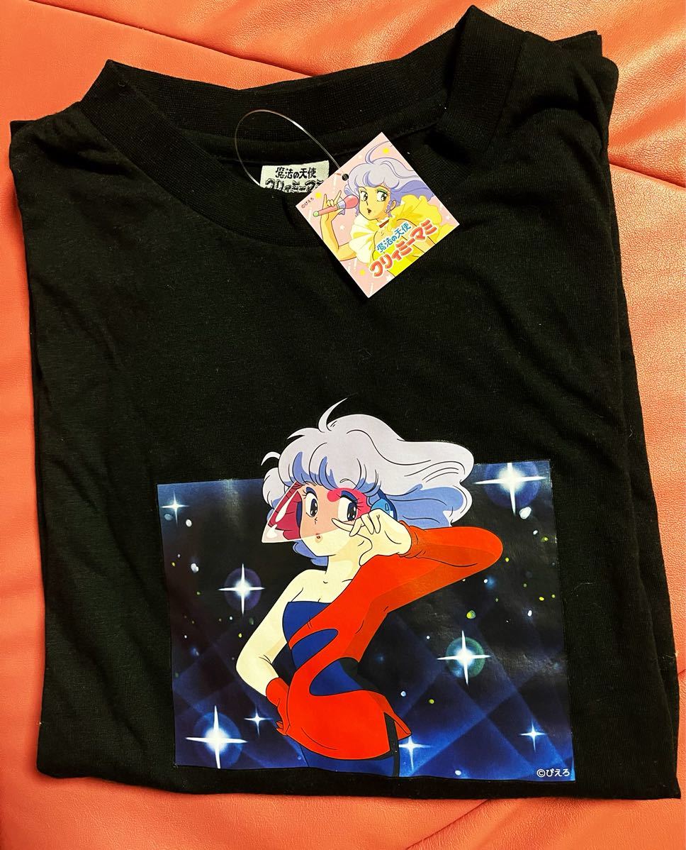 未使用　魔法の天使　クリィミーマミ　Tシャツ　ブラック　フリーサイズ　ONE SIZE クリーミィマミ　クリーミーマミ