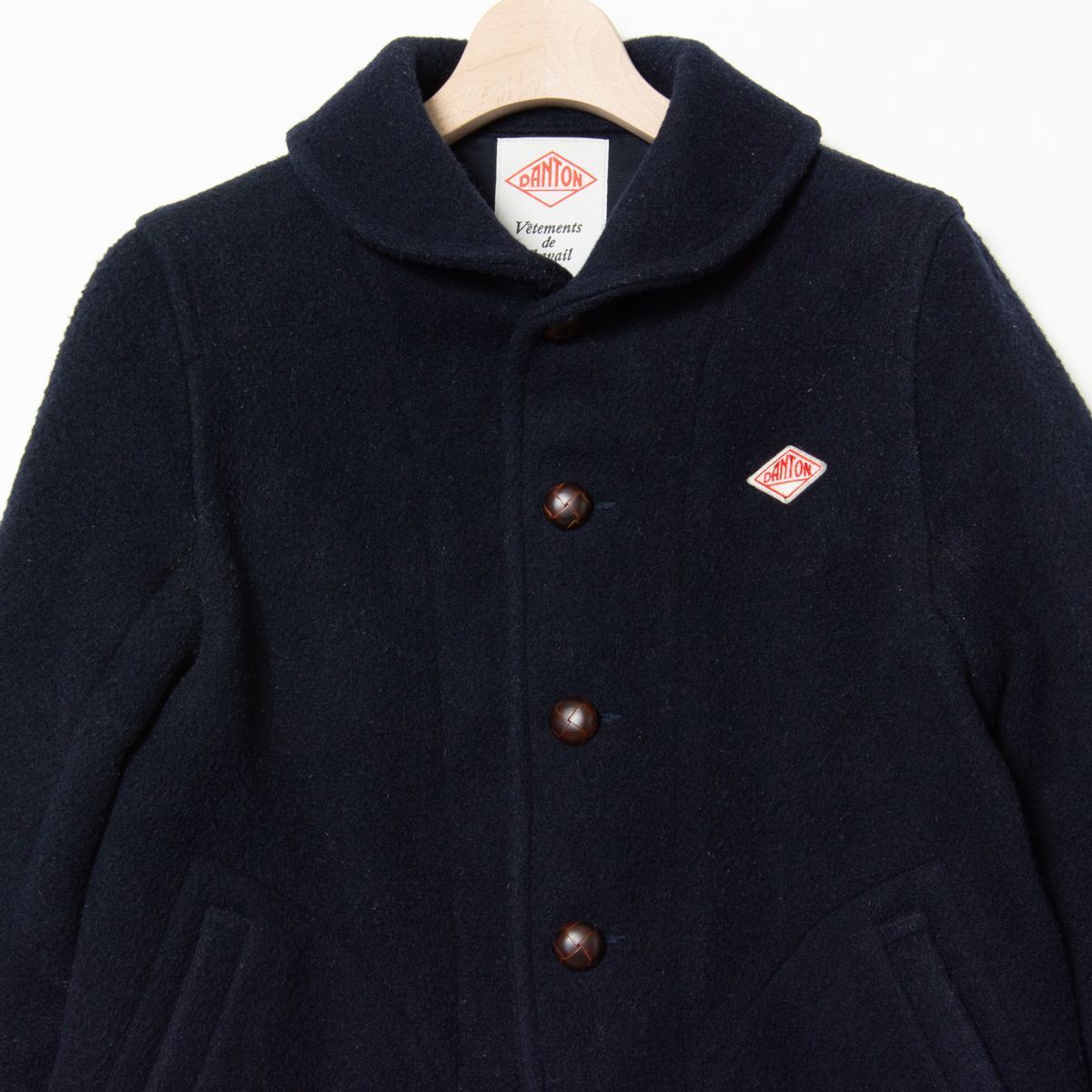DANTON ウールモッサコート ショートコート DANTON ウールモッサノー 