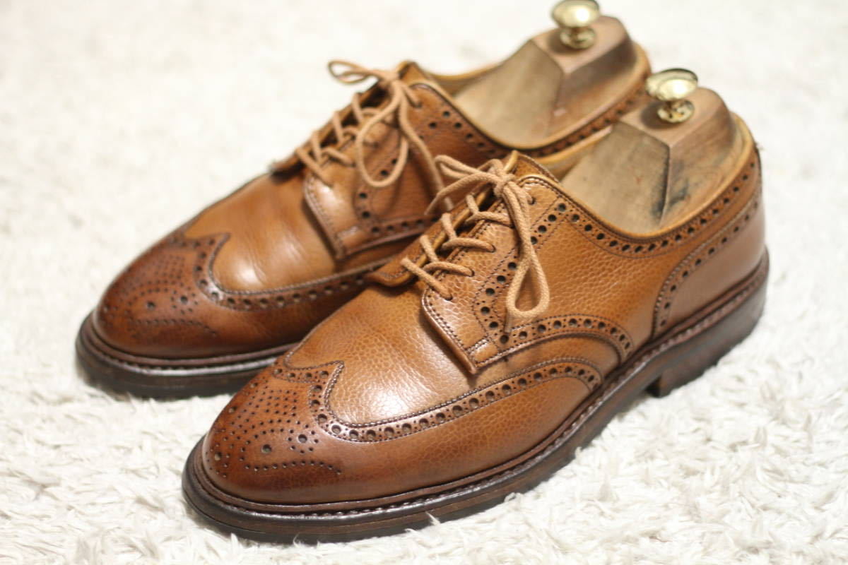 良品】CROCKETT & JONES グレインレザー ウィングチップ PEMBROKE 6E 
