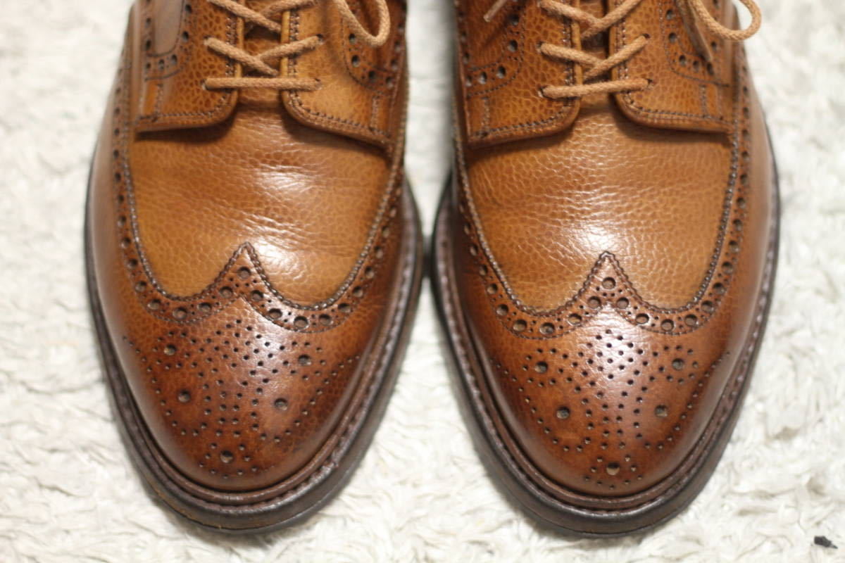 良品】CROCKETT & JONES グレインレザー ウィングチップ PEMBROKE 6E 