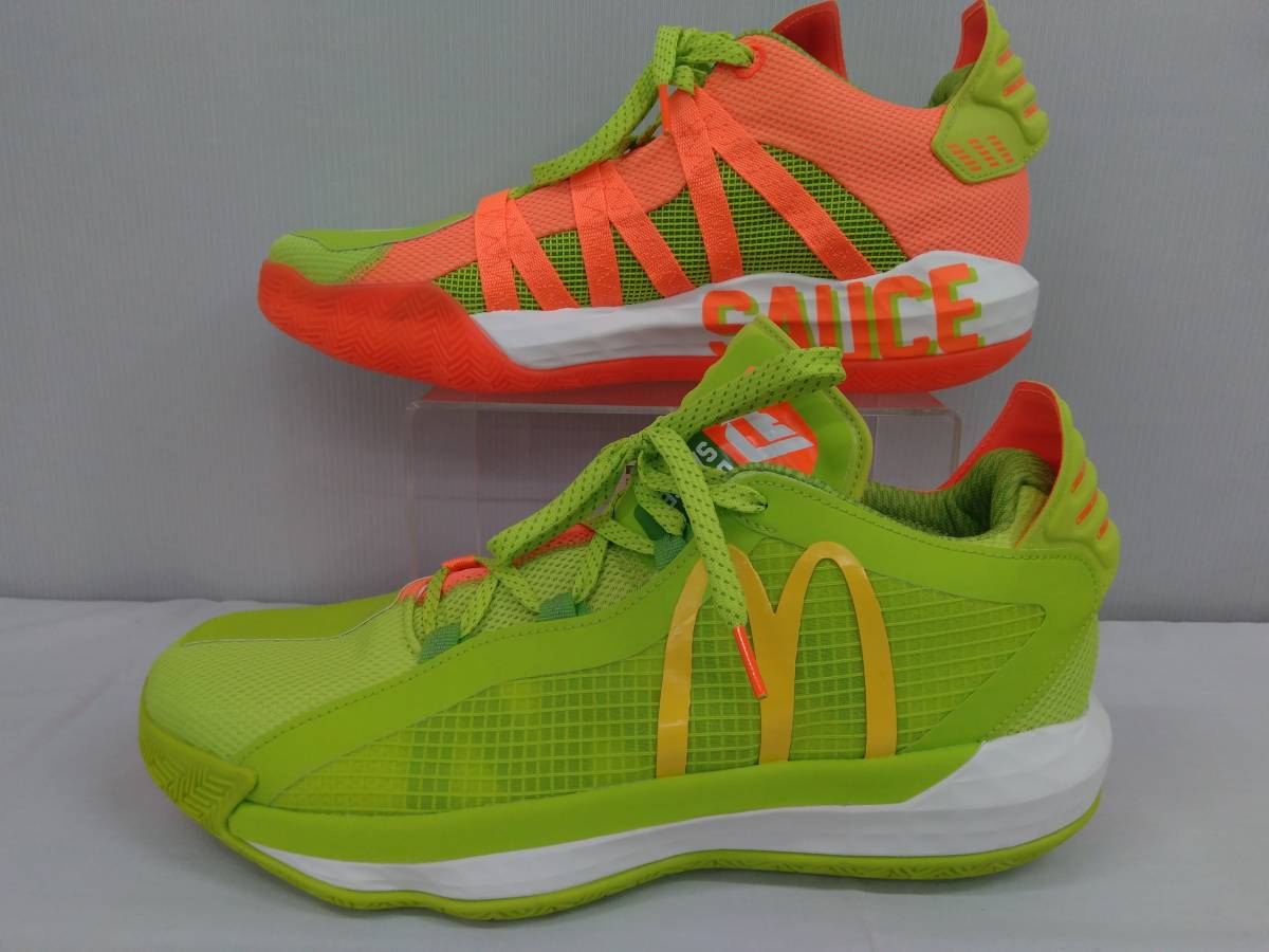 Size 10.0 McDonald's x adidas Dame 6 'Dame Sauce'