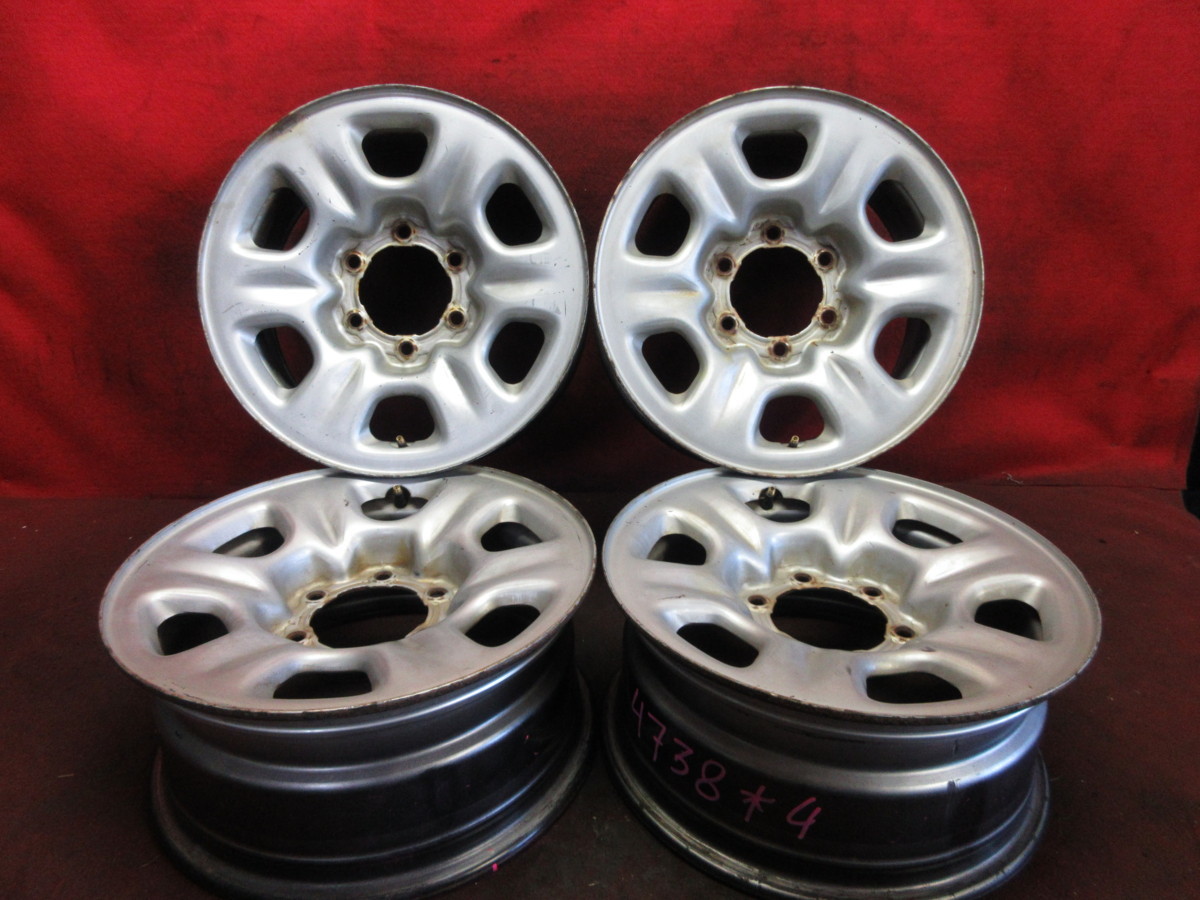 スチール ホイール 4本 トヨタ 純正 ハイラックスサーフ 215系 16×7J 6 
