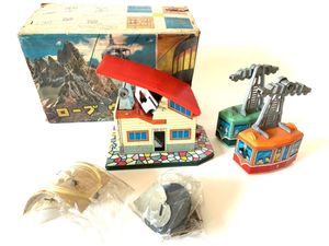 野村トーイのロープウェイ☆ BI-CABLE AERIAL ROPEWAY ブリキ 野村の