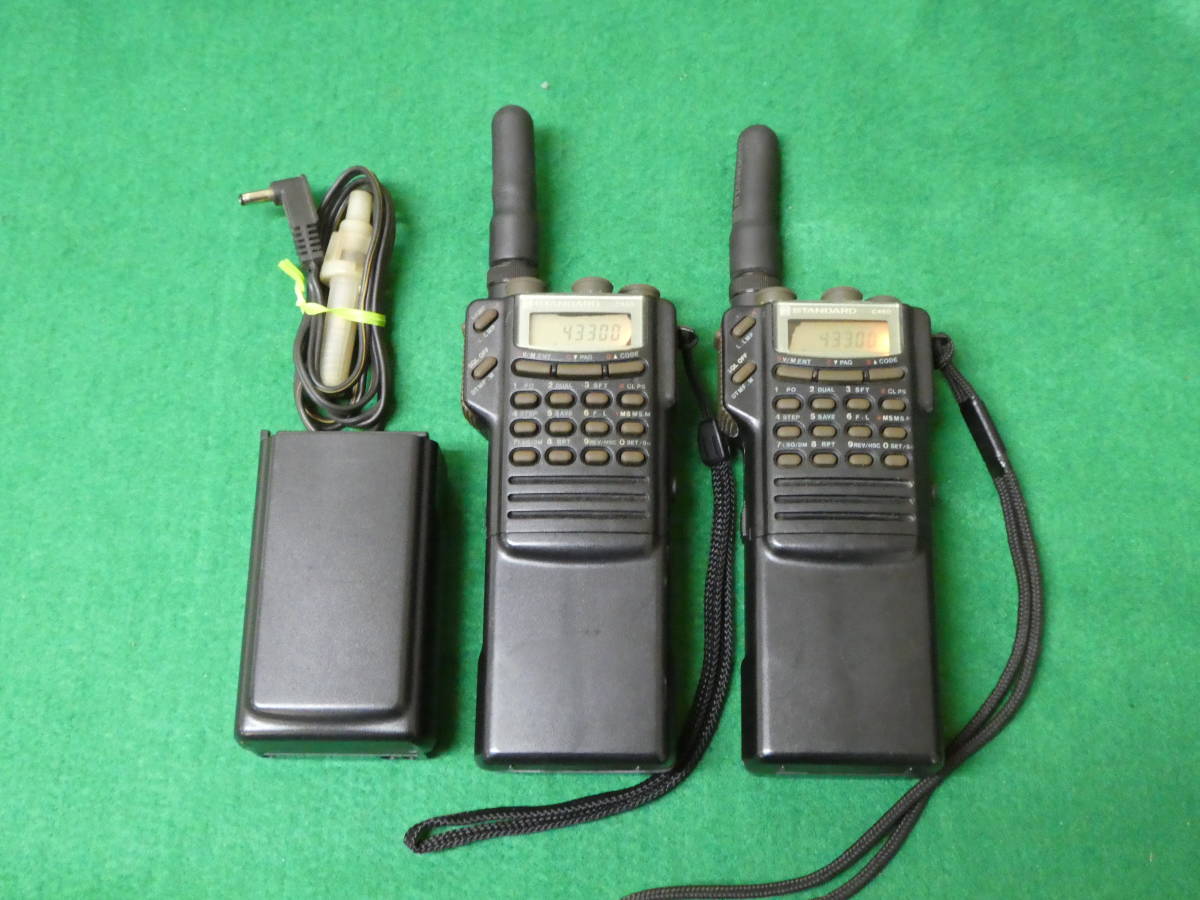 C460 430MHzスタンダード ハンディ J無 コマンド受信改造済み 2台