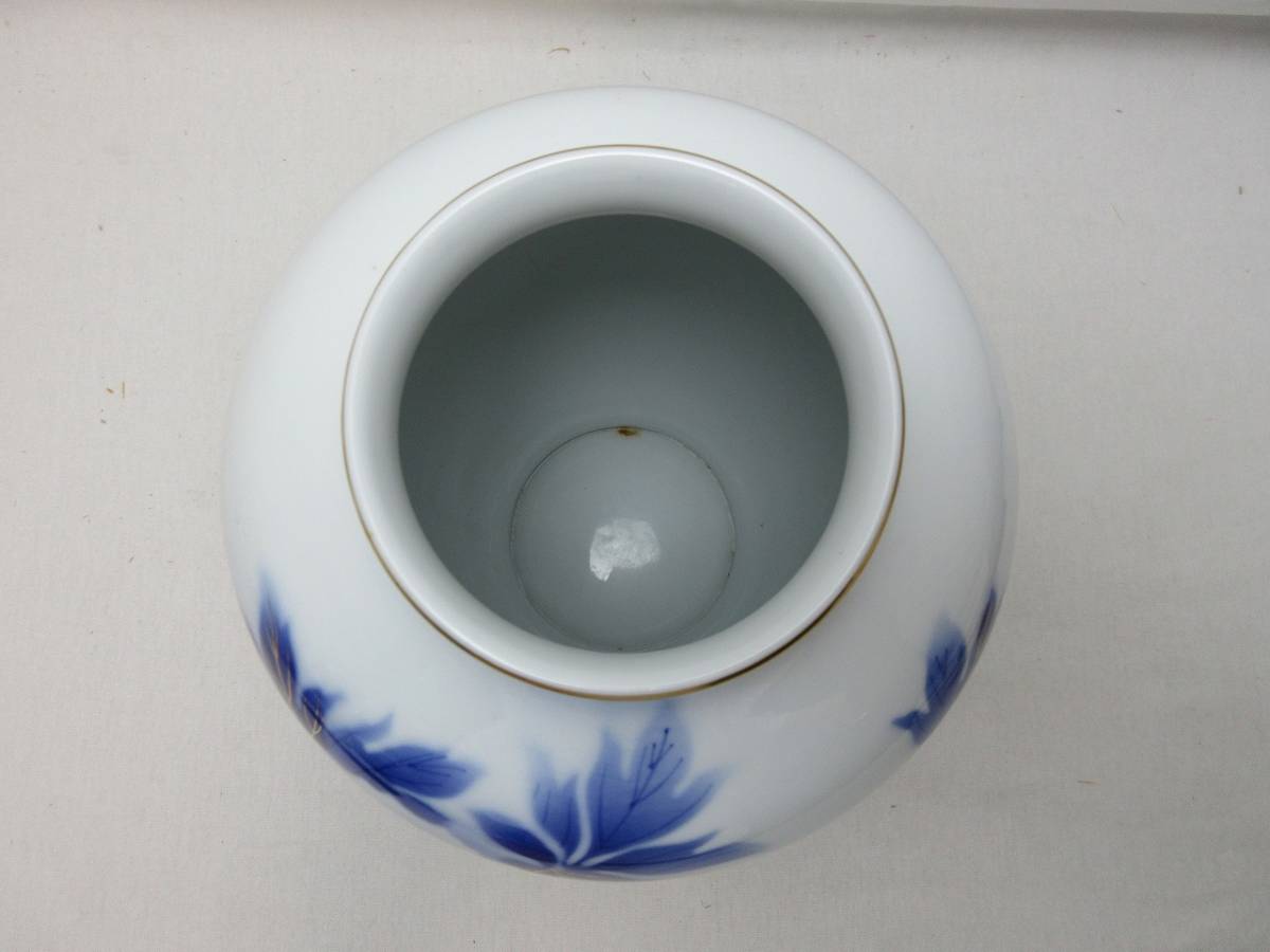 深川製磁 金彩 牡丹 染付牡丹 深川製 金彩染錦牡丹 G09360 【 茶道具