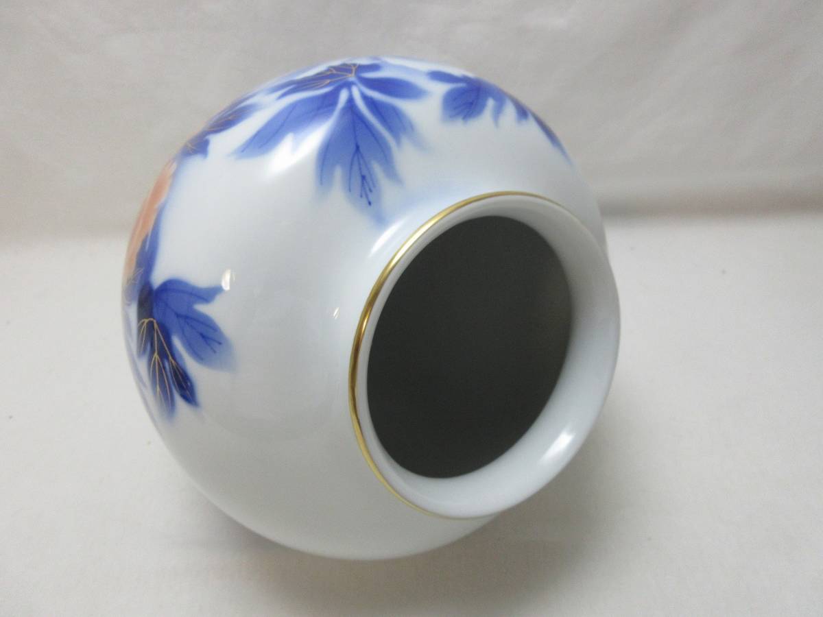 深川製磁 金彩 牡丹 染付牡丹 深川製 金彩染錦牡丹 G09360 【 茶道具