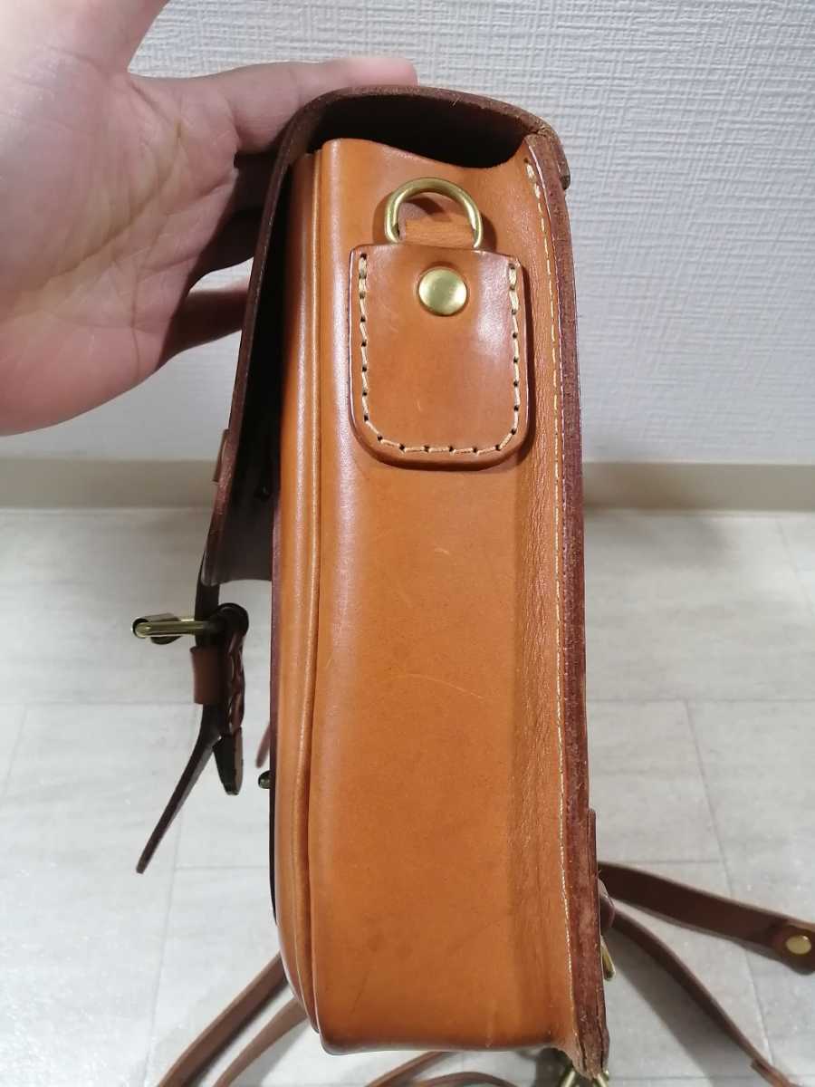 美品 定価：49680円 HERZ ヘルツ キャメル レザー 3wayトラッド