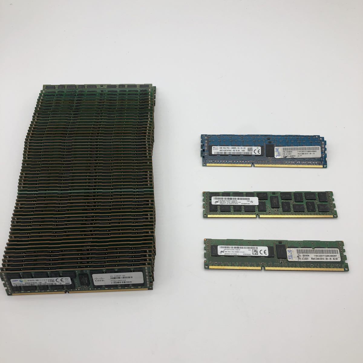 サーバー用メモリ 8GB DDR3 64枚まとめて
