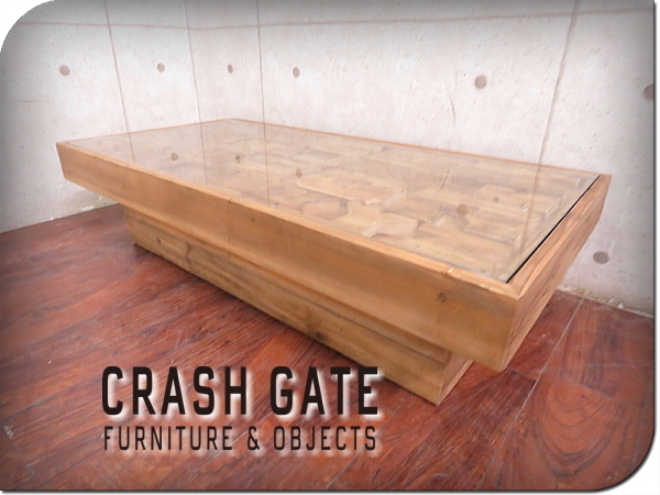 □展示品□CRASH GATE/クラッシュゲート□高級□ABCセンターテーブル□古