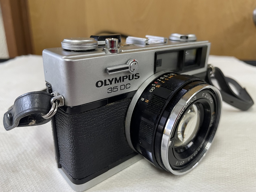【動作品】オリンパス　OLYMPUS 35 DC　40mm F1.7 □OLYMPUS/オリンパス□35DC□40㎜□F1.7□シルバー□フィルムカメラ