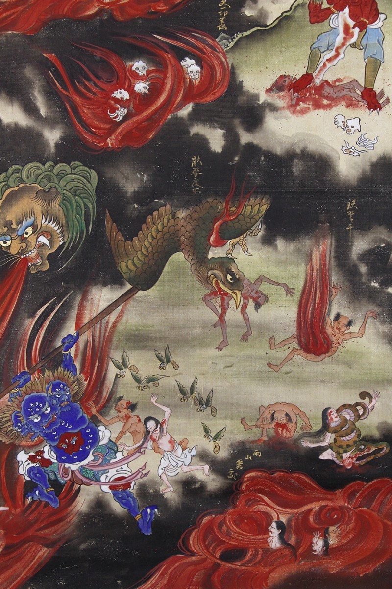 掛軸 江戸期地獄図 大幅 浄土信仰 地獄変相 八大地獄 絵画 仏画(掛軸)|売買されたオークション情報、yahooの商品情報をアーカイブ公開 ...