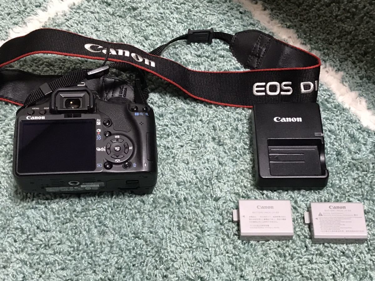 Canon Kiss X3 本体とバッテリー2個、バッテリーチャージャー 