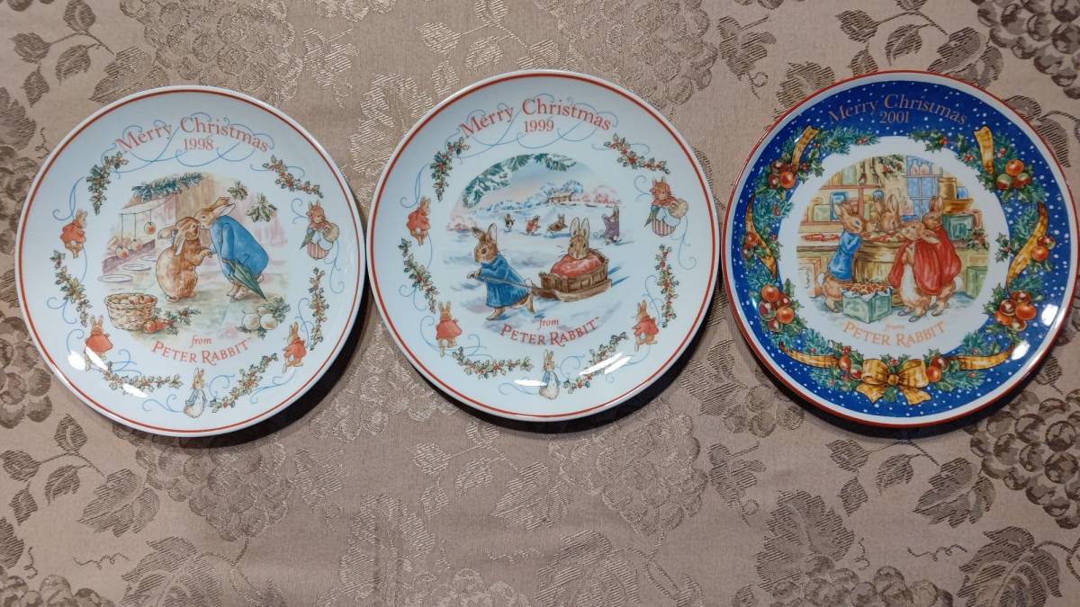 日本販売済み D 英国製 ウエッジウッド ピーターラビット クリスマス 