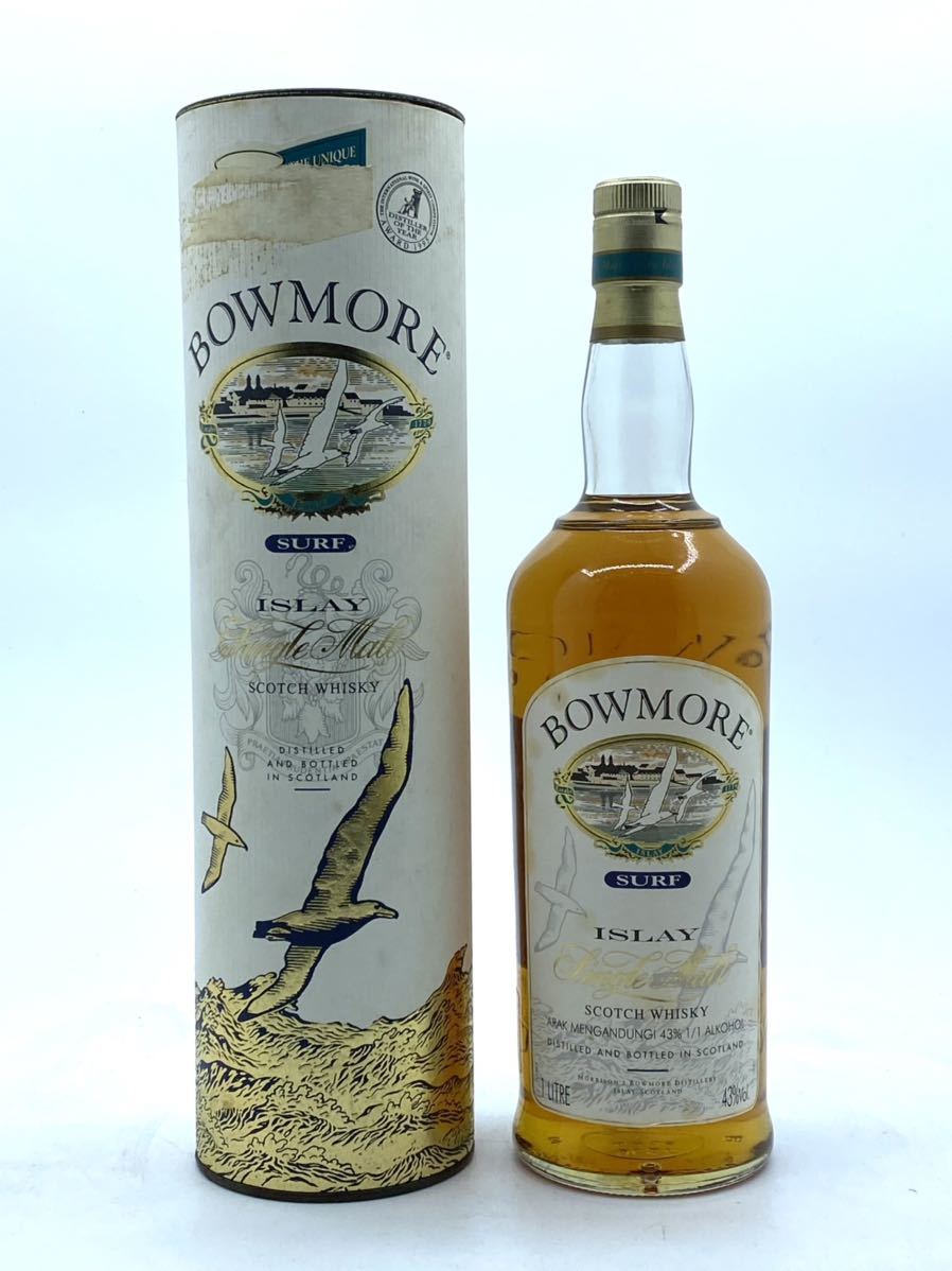 未開栓 BOWMORE SURF ISLAY 1000ml ボウモア ボウモア SURF BOWMORE