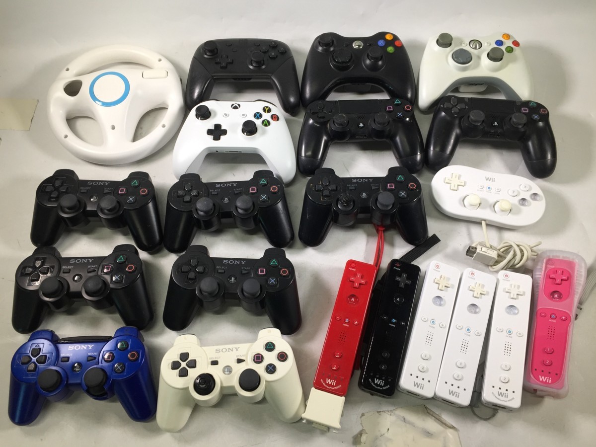 Yahoo!オークション -「ゲームコントローラー」の落札相場・落札価格 -「nintendo ゲーム 任天堂とソニーがコラボした幻のゲーム機「Nintendo PlayStation」が ♪▲【まとめ売り品 SONY/任天堂他】各メーカーゲームコントローラー 21個セット 1026 6 CUH-ZCT1J他