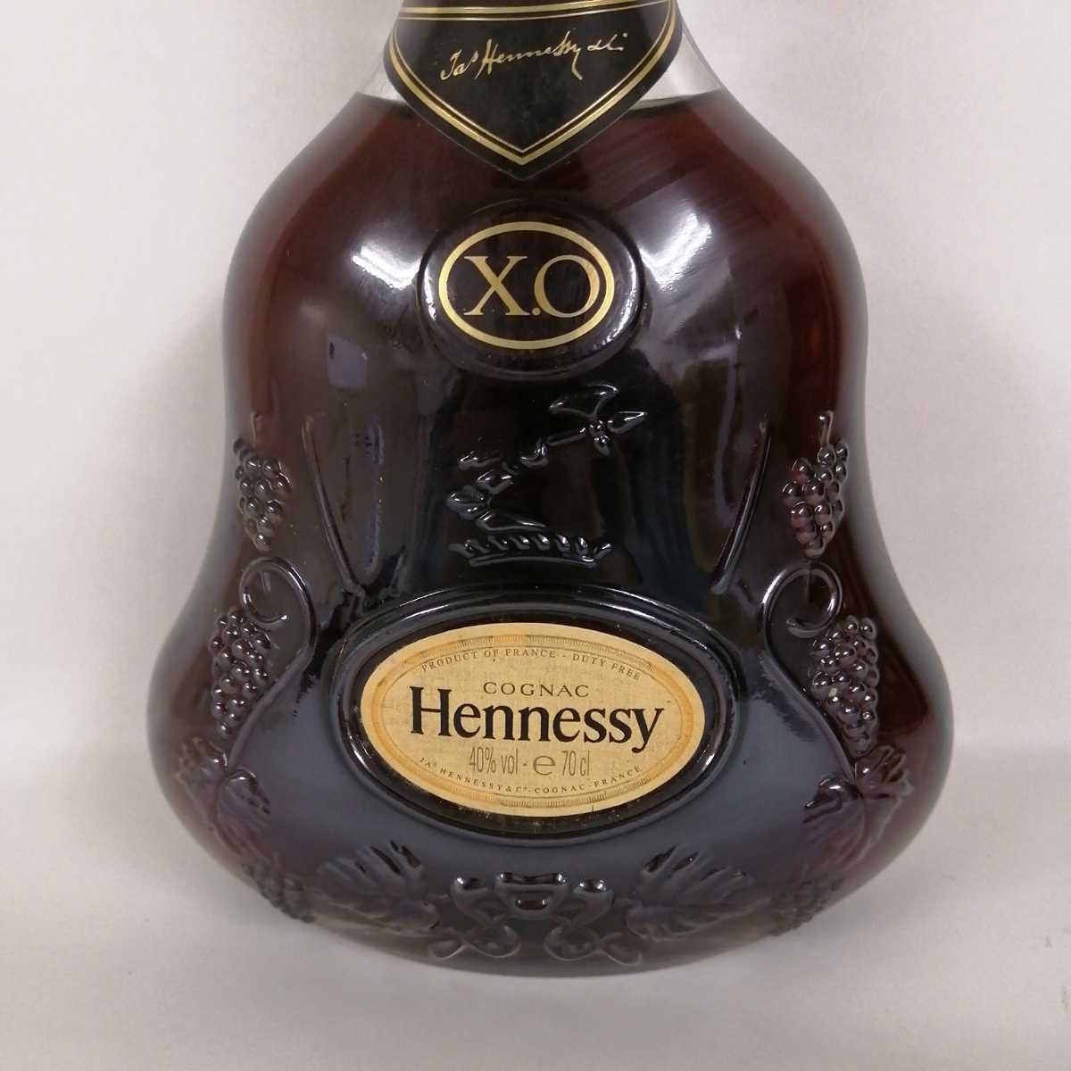 未開栓】Hennessy ヘネシー XO 金キャップ クリアボトル 700ml 40% 箱 