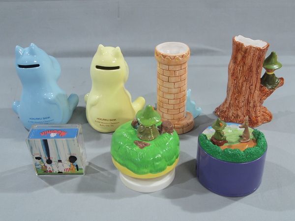 ムーミン フローレン スナフキン Bulls 陶器製 貯金箱 小物入れ 時計 キーホルダーなど グッズ セット フィギュア 置物 ムーミン 売買されたオークション情報 Yahooの商品情報をアーカイブ公開 オークファン Aucfan Com