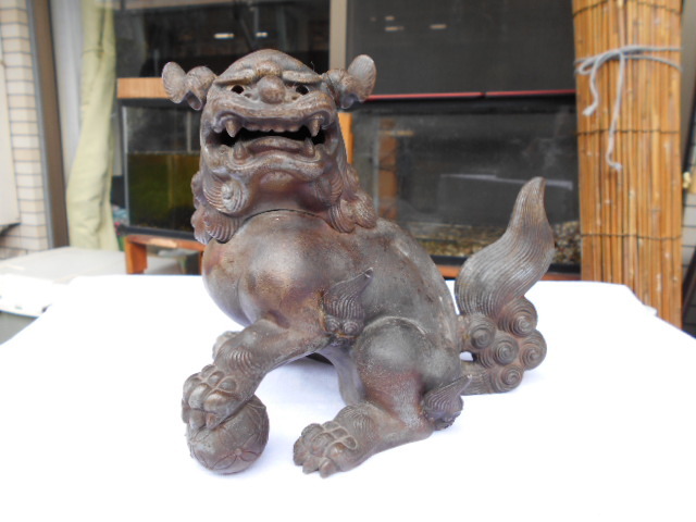 備前焼　獅子香炉　片手にのる香炉 備前焼 獅子香炉 (初代 小西陶古作か)