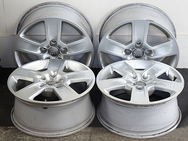 最新作，新作】 s1249【Audi A4 純正ホイール 16×7J +42 PCD112-5H キズ