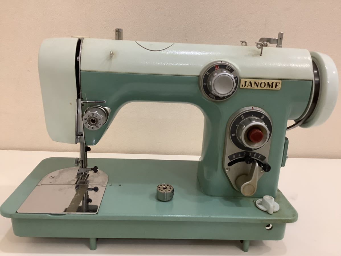 JANOME ジャノメ 昭和レトロ アンティーク ミシン 電動ミシン 