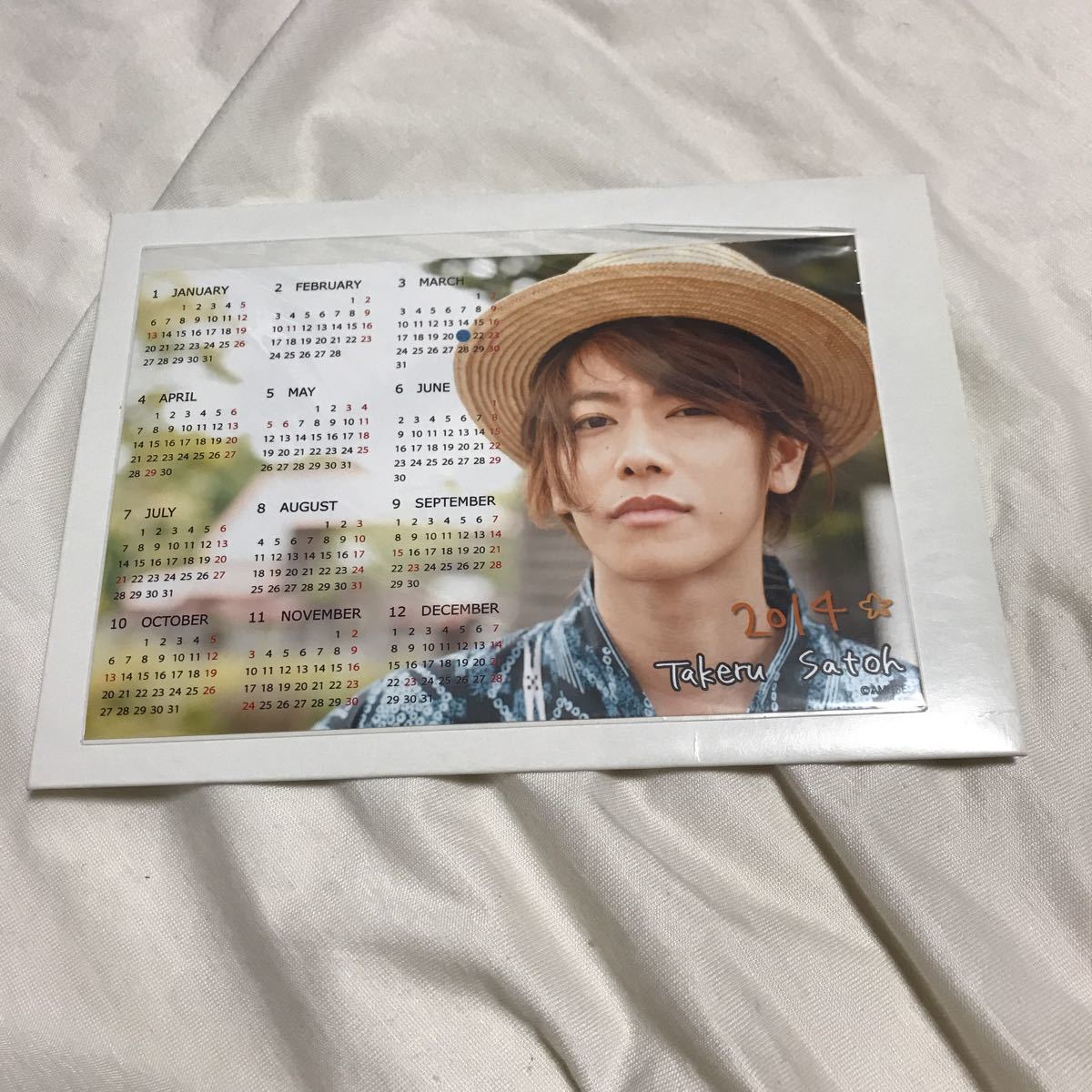 佐藤健 カレンダー2014 新品未開封