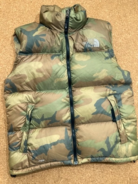 THE NORTH FACE 迷彩 カモフラージュ ダウンベスト L THE NORTH FACE