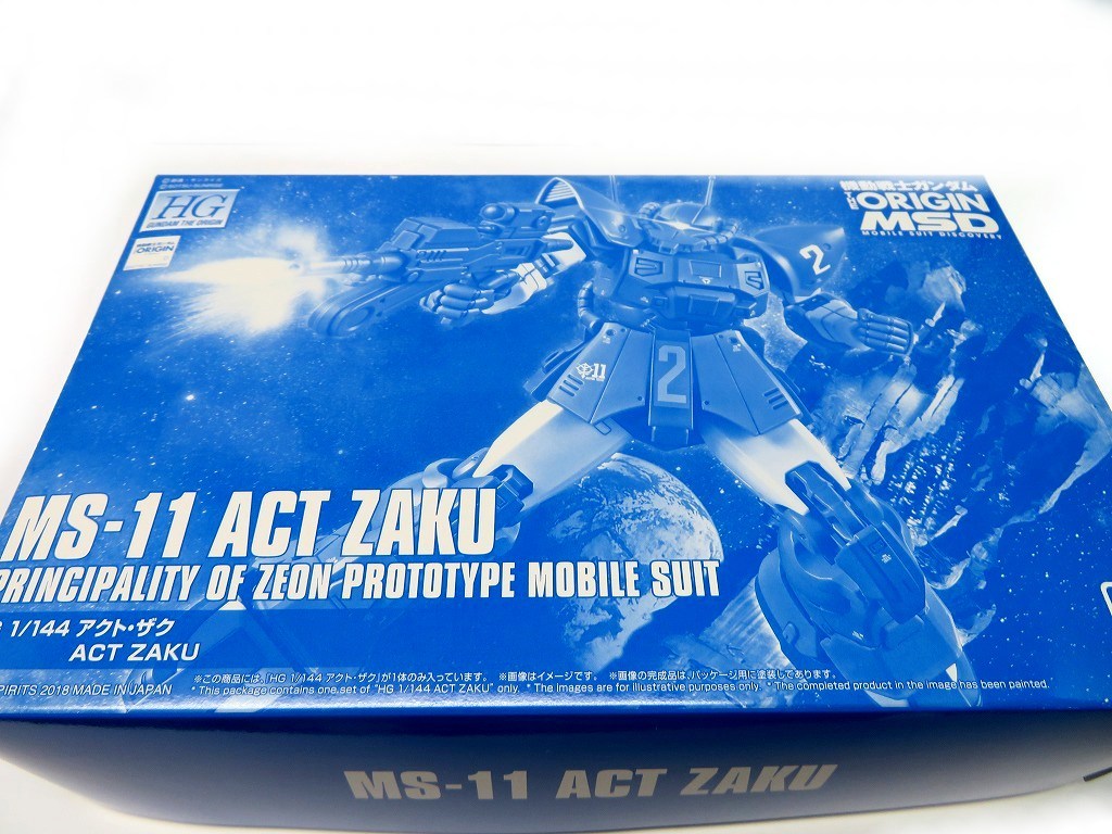 1スタ 未組立 機動戦士ガンダムorigin Msd バンダイ Hg Ms 1 アクトザク Ms 06rd 4 高機動試作型ザク 1 144 2点セット ガンダム 売買されたオークション情報 Yahooの商品情報をアーカイブ公開 オークファン Aucfan Com