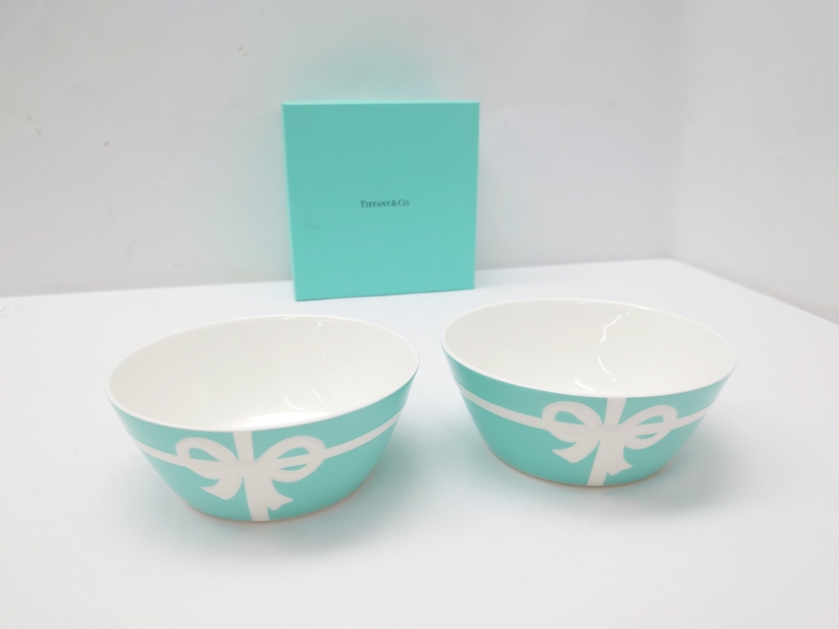 TIFFANY Co ティファニー 食器 ボウル ペア 4つセット 未使用 【公式通販】