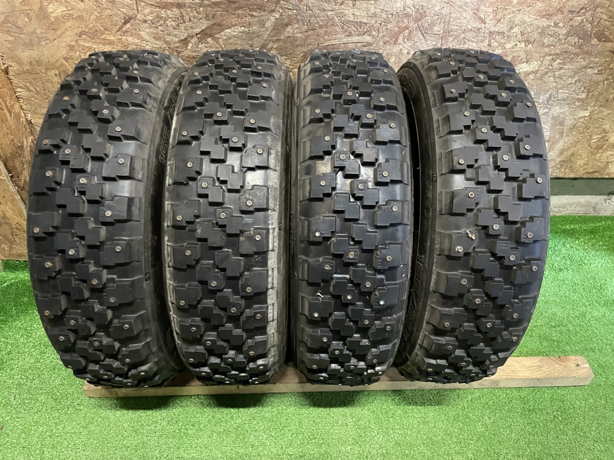 155/65R13 YOKOHAMA ADVAN MT-14 フルピン カップピン スパイクタイヤ