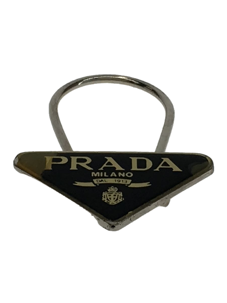 プラダ　フラガールモチーフ　キーホルダー【美品、希少？】 PRADA プラダ キーリング プレート | 刻印（ブランドプラダ