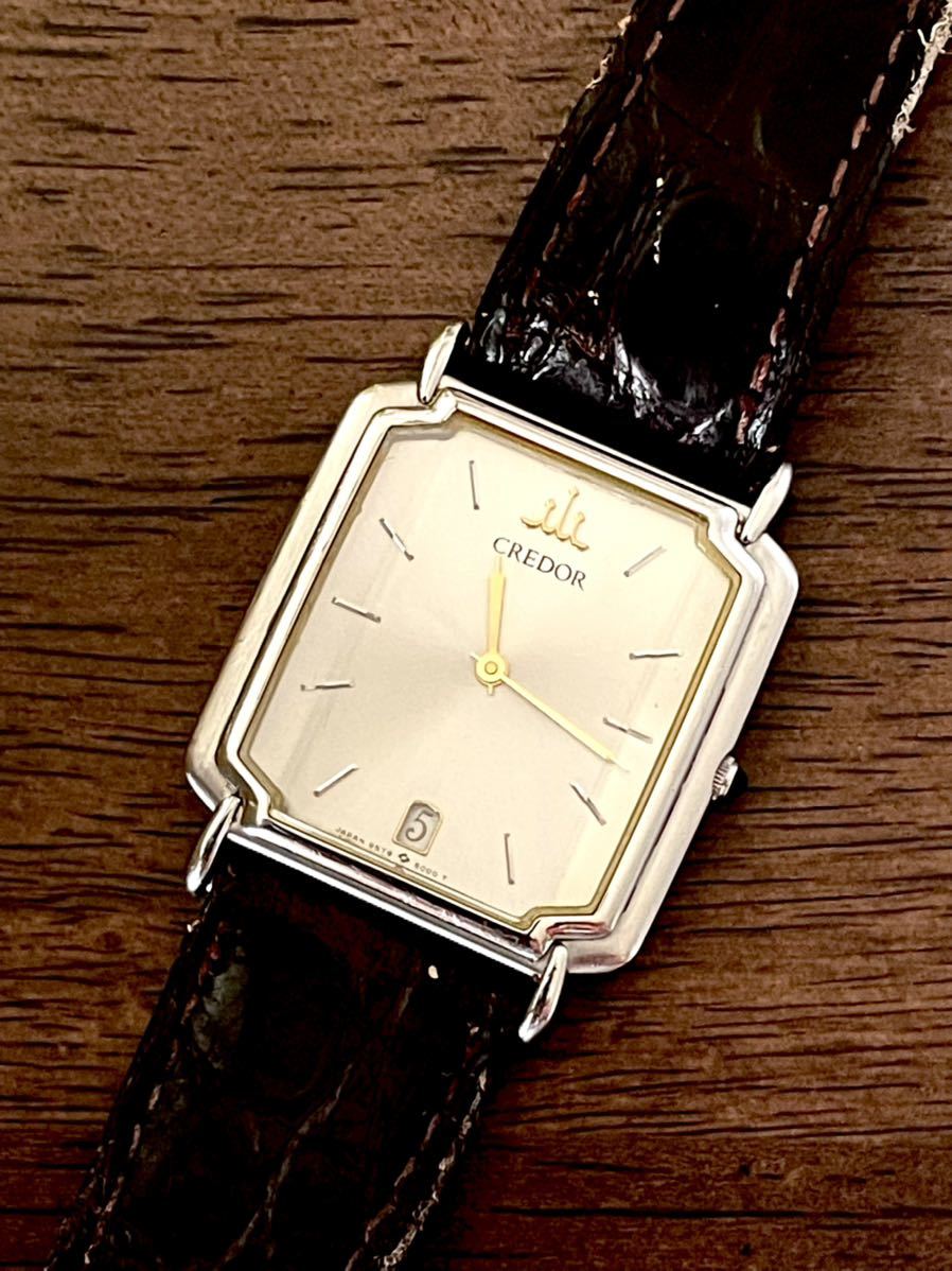 大得価，大人気 作動中！メンズ！SEIKO セイコー CREDOR クレドール