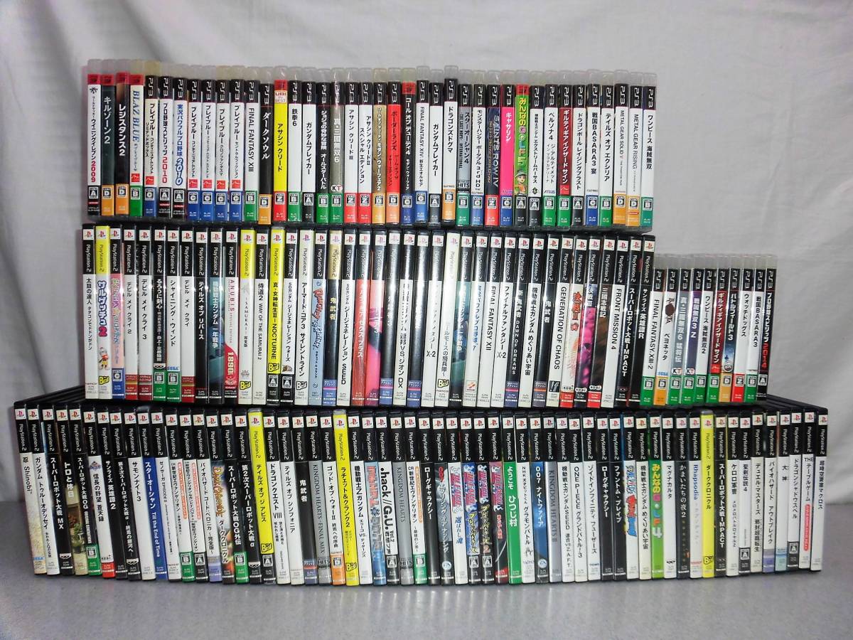 ジャンク PS2/PS3ソフト まとめて大量150本セット ダブり有り バイオ