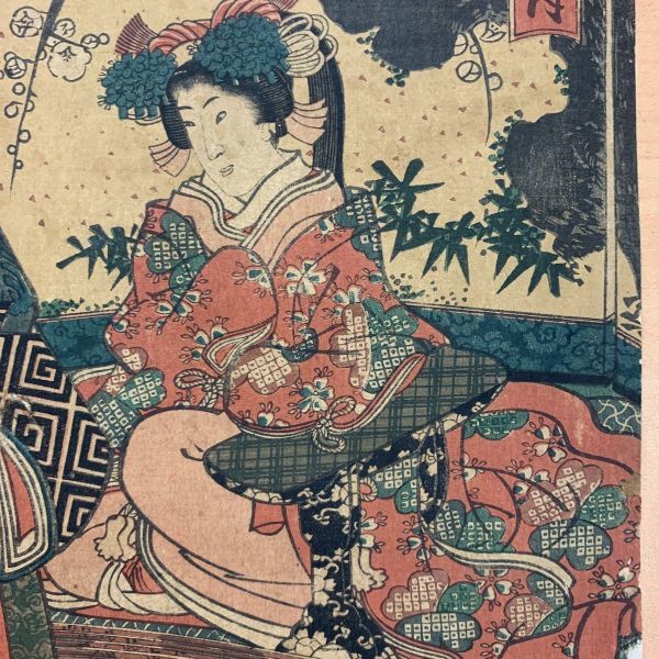 睦月 時世源氏十二ヶ月ノ内 Yahoo!オークション 画 - 豊國 浮世絵 源氏