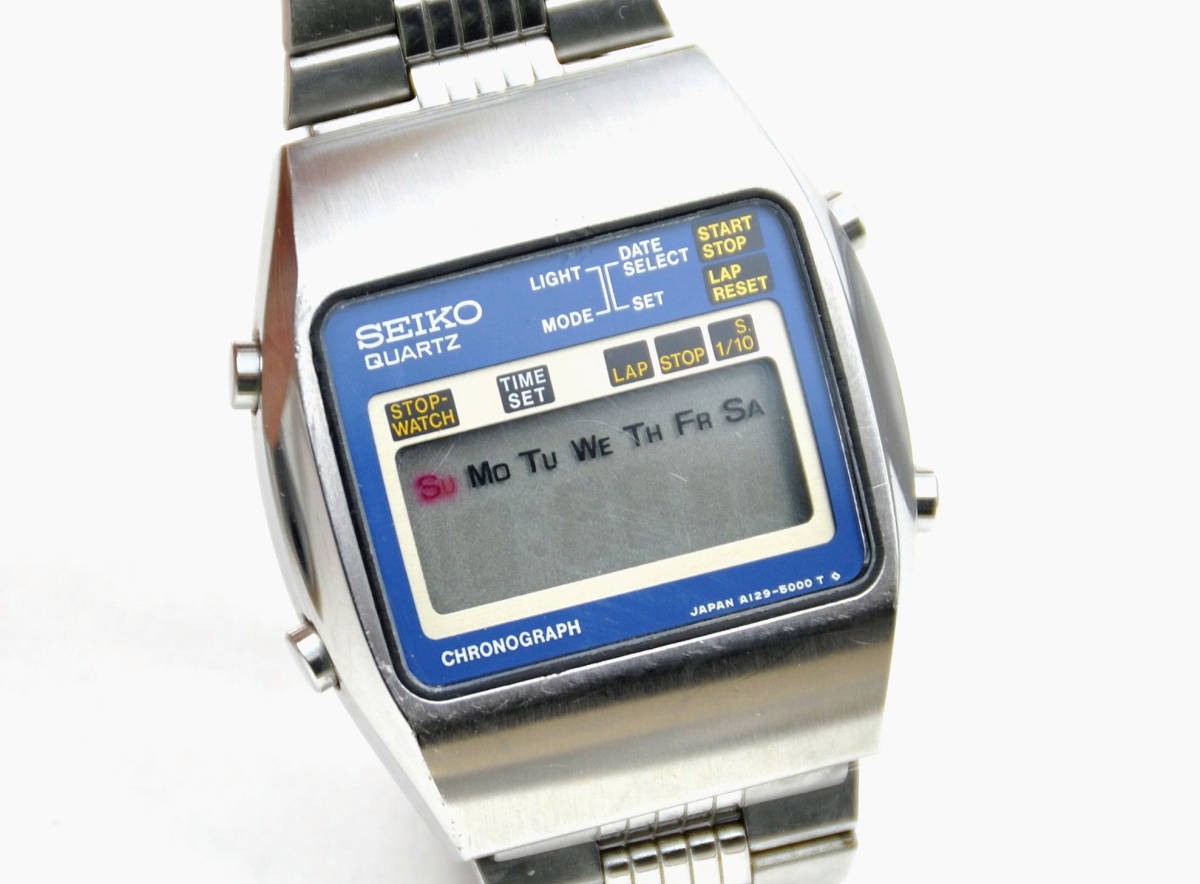 セイコー SEIKO デジタル P 稼働品 電池新品交換 セイコークオーツ 