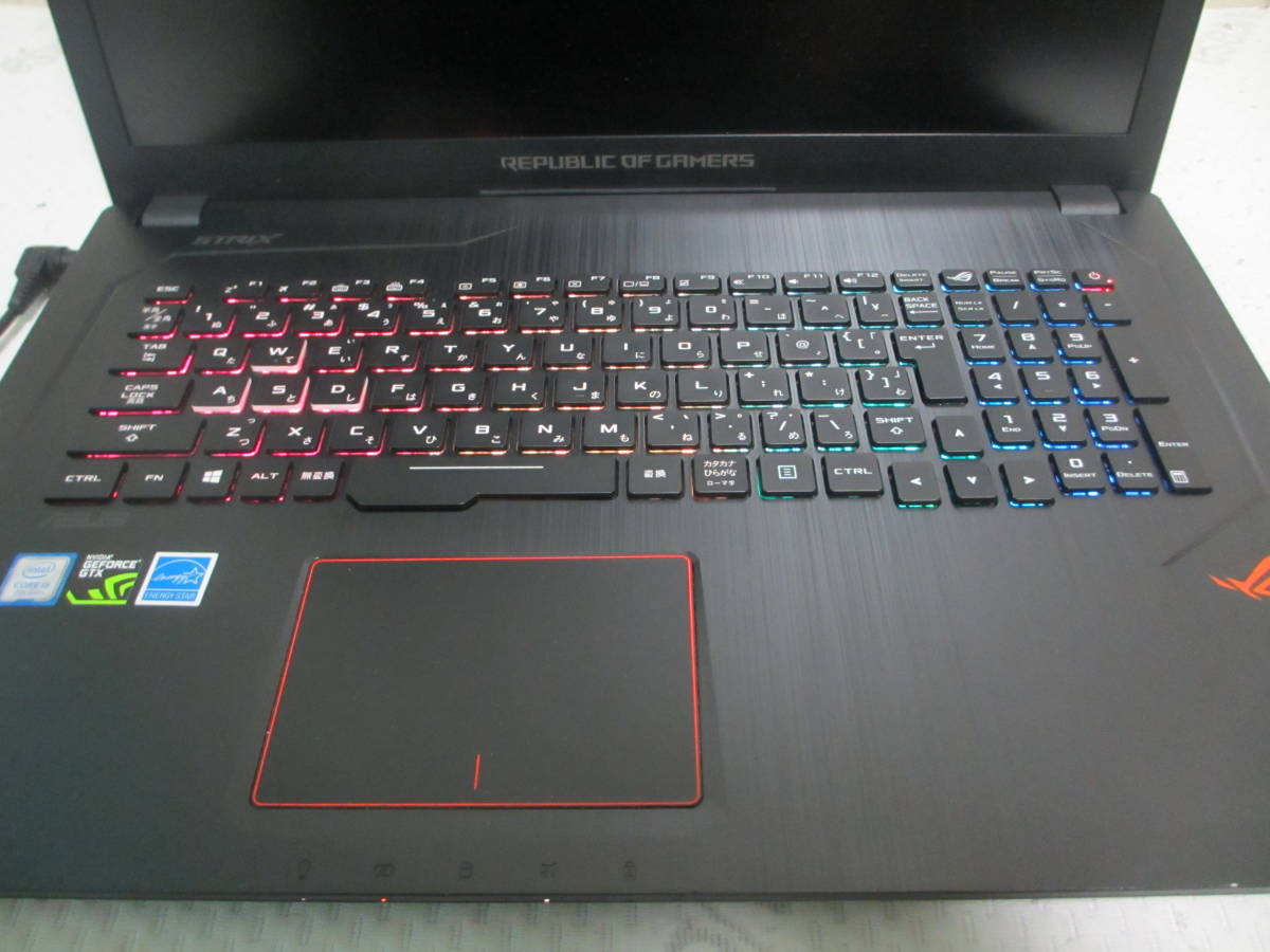 ジャンク品ASUS ROG STRIX GL753VD ゲーミングノートPC (Win10/i5 