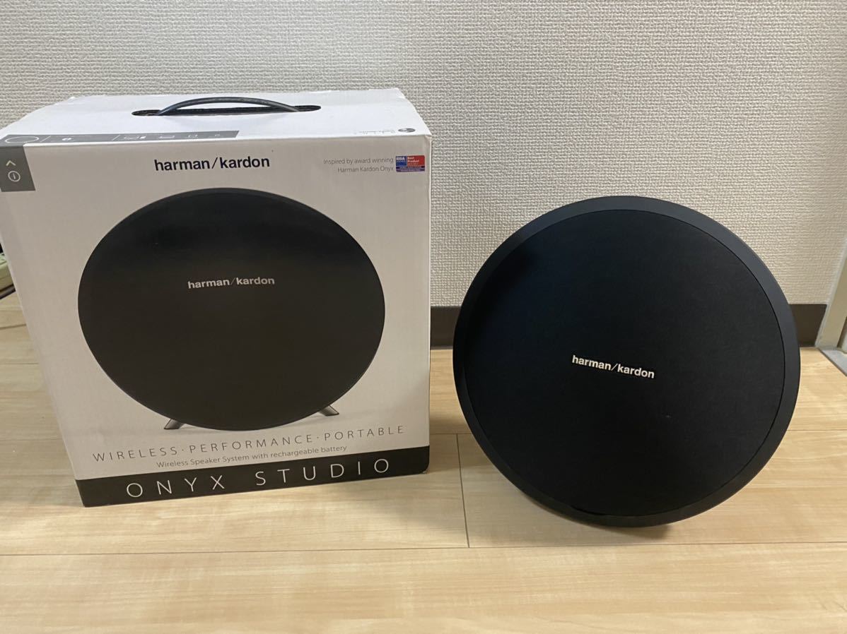 【新品未使用品】harman/kardon ONYX STUDIO ワイヤレススピーカー ハーマンカードン Bluetooth ブラック 開封のみ