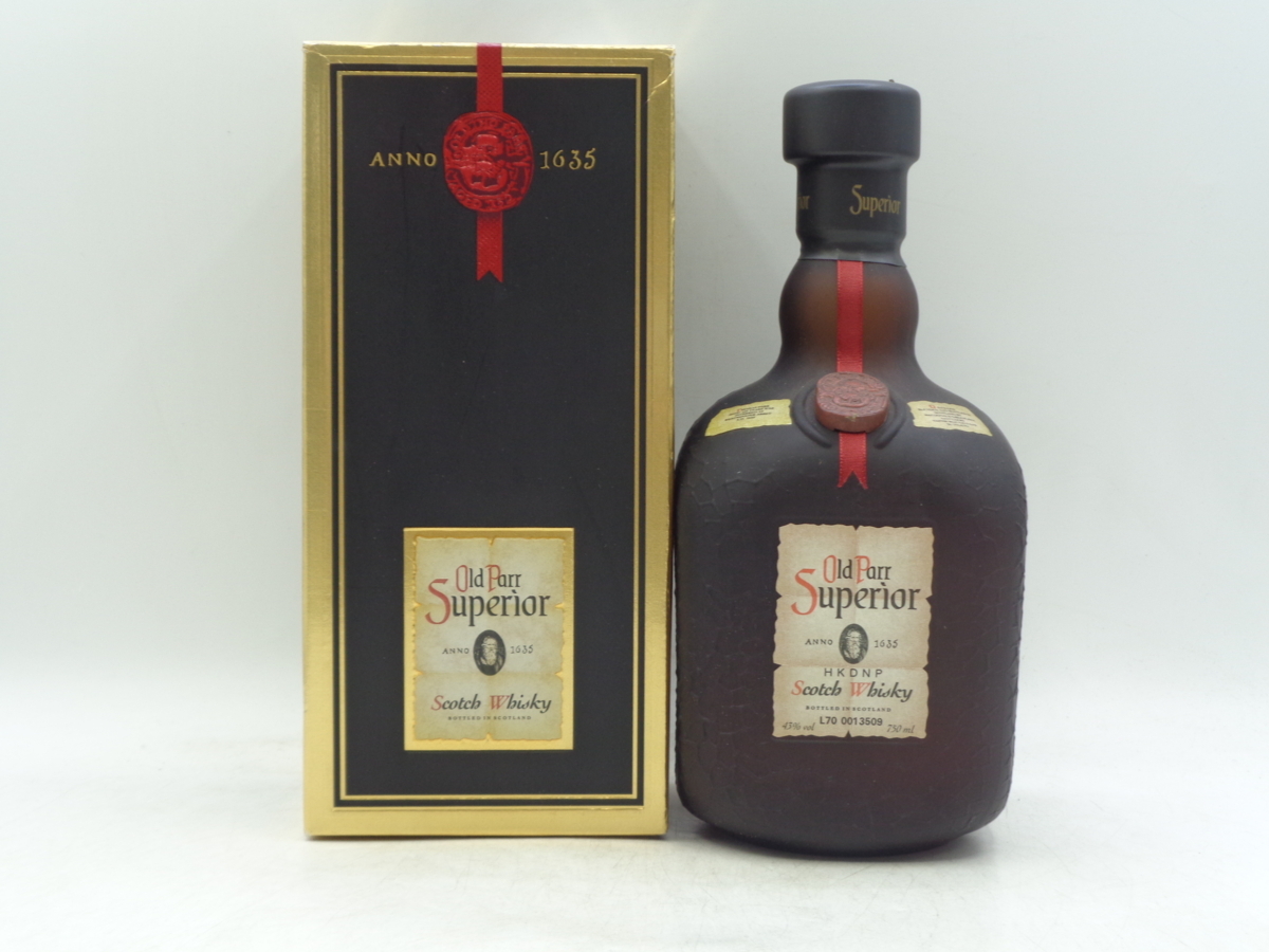 【同梱OK商品】Old Parr SUPERIOR オールドパー スペリオール スコッチ ウイスキー 箱入 未開封 古酒 750ml F91712
