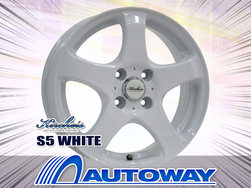 新品アルミホイール KIRCHEIS S5 14x4.5 +43 100x4 WHITE 4枚セット