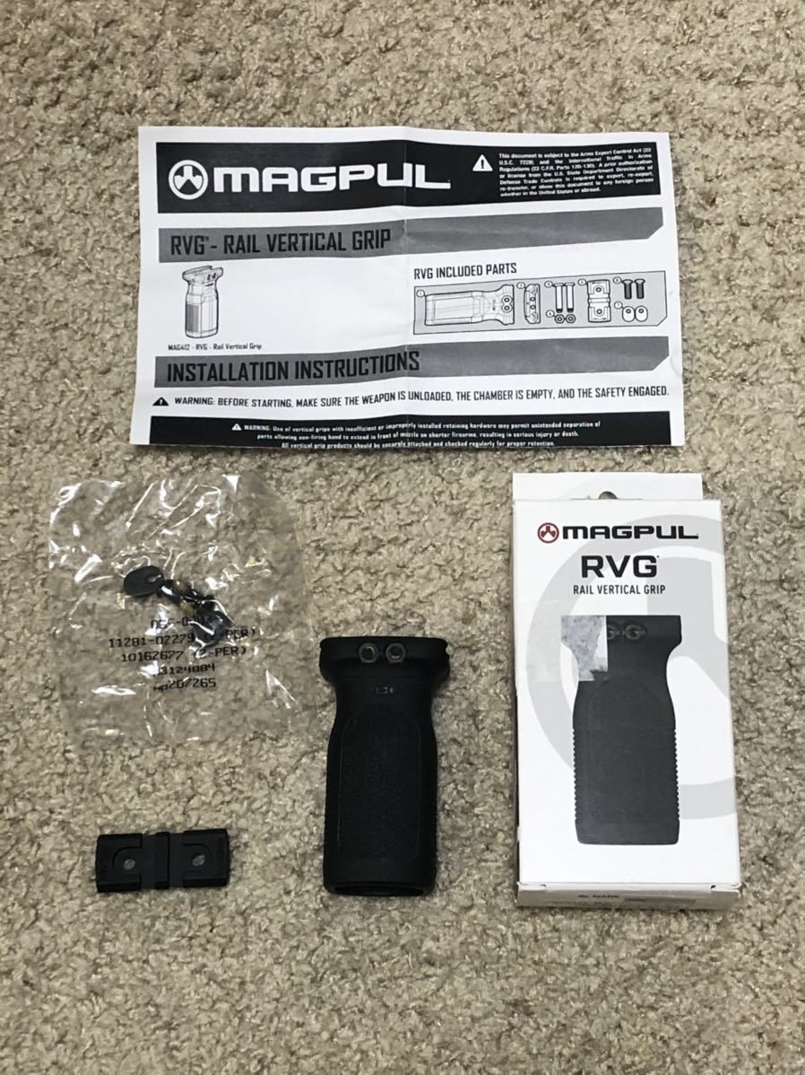 【実物】MAGPUL マグプル RVG BK フォアグリップ　/ MOE CTR等