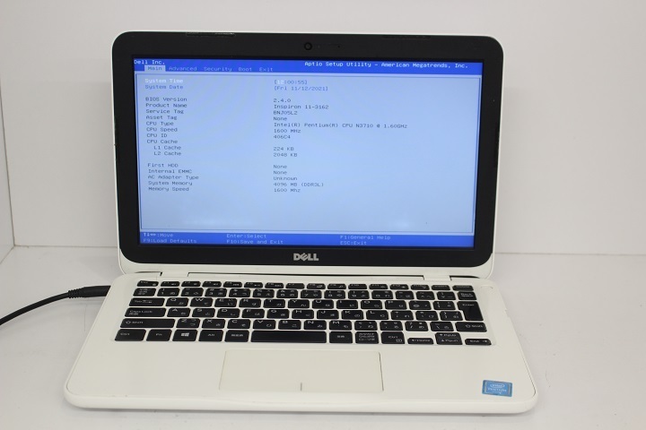 ジャンク Inspiron 3162 Pentium N3710/4GB/11.6インチ/Wi-Fi/USB3.0