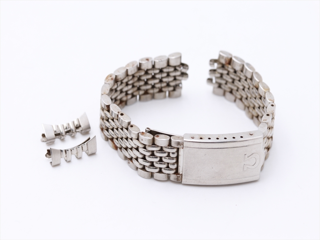 【新作登場，正規品】 1円 正規品 OMEGA/オメガ 純正ベルト 18㎜用 1036 ライスブレス シルバーカラー メンズ腕時計用 A0138723(ベルト、ブレスレット)｜売買されたオークション情報、yahooの商品情報をアーカイブ公開 - ベルト、ブレスレット