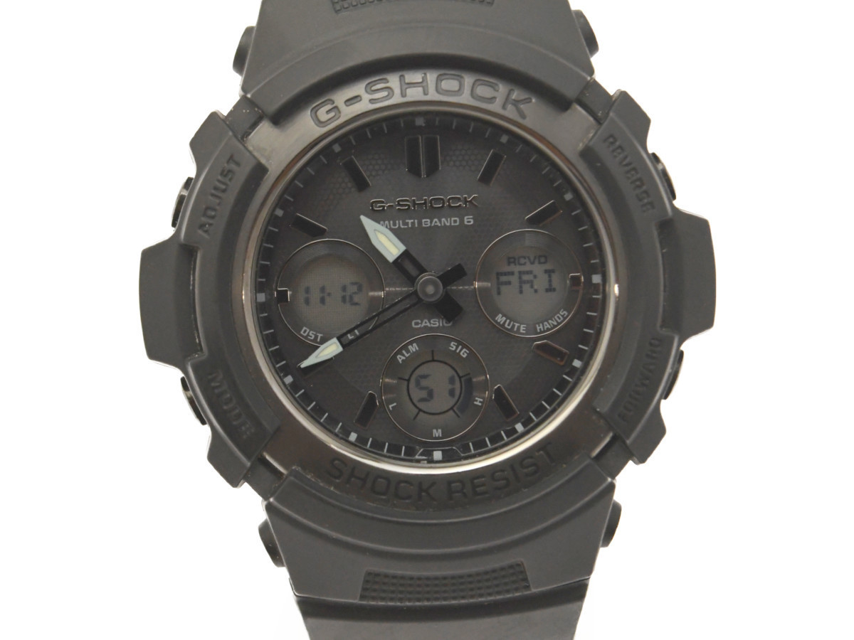 中古品] 動作OK【CASIO】カシオ G-SHOCK AWG-M100SBB-1AJF マルチ 