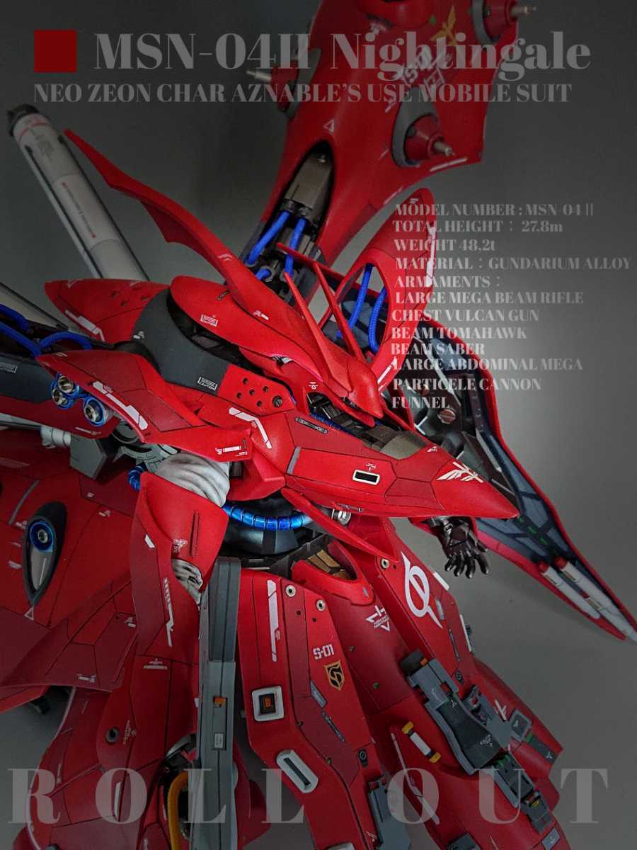 1/144 HG MSN-04S ナイチンゲール 改修塗装済完成品 ガンダム おもちゃ