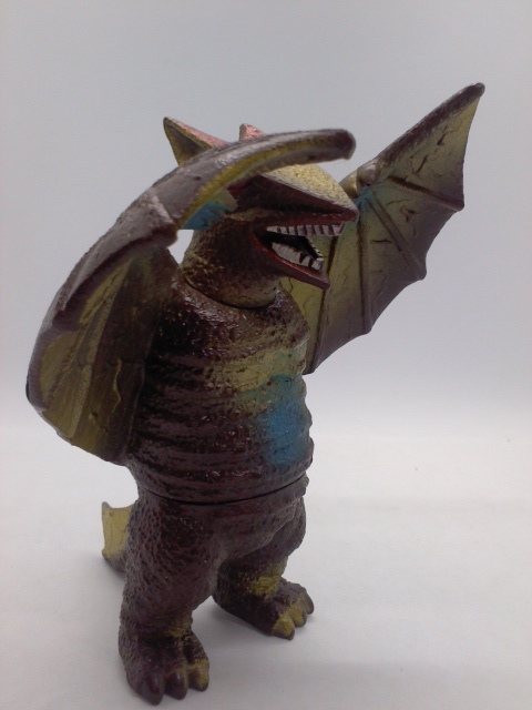 日東 ギャオス ミドルサイズ ソフビ 当時物 ガメラ 大映怪獣