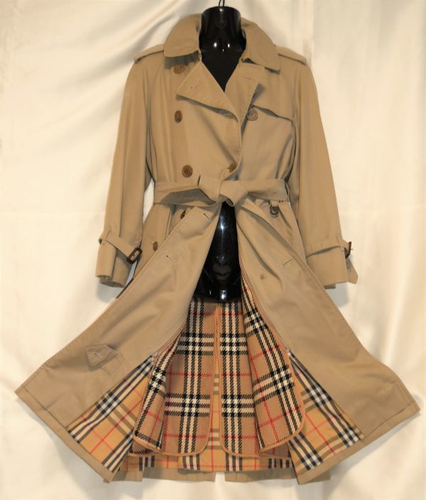 バーバリー ノバチェック BURBERRY ライナーのみ コート用 ウール100